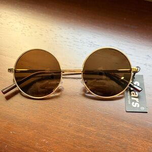 NEW Stars Round Metal Sunglasses Lennon-inspired metal frame smoky lenses 100UV